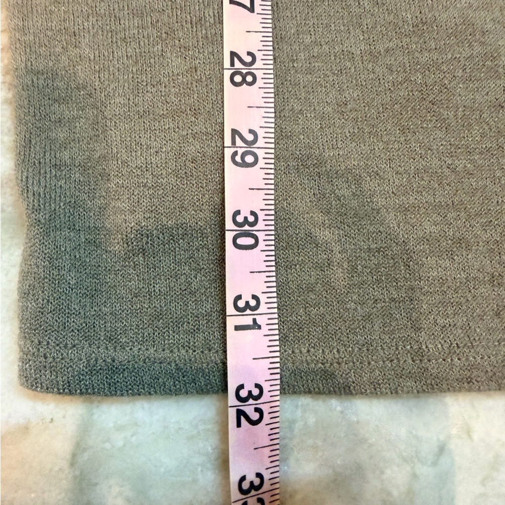 PinkBlush Taupe Knit Dress Stretch 3/4 Sleeve small - Picture 7 of 8